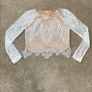 Lace crop top